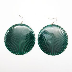 ⭐2 for $10⭐ - Teal lacquered disc earrings
